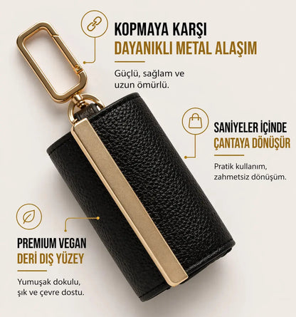 Charmova Keychain Tote Bag - Katlanabilir Anahtarlık Çanta
