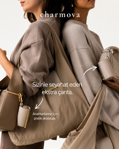 Charmova Keychain Tote Bag - Katlanabilir Anahtarlık Çanta